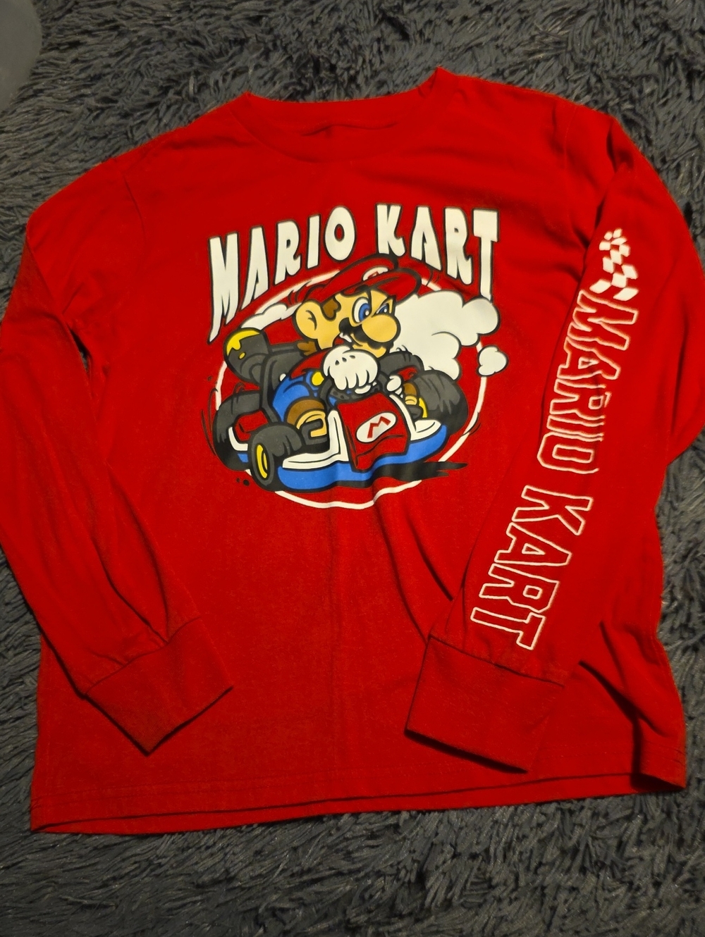 Mario Kart  Long-Sleeve Kids Graphic Tee